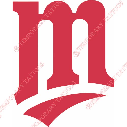Minnesota Twins Customize Temporary Tattoos Stickers NO.1742